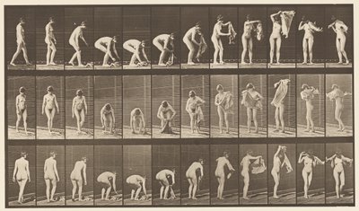 227. tábla. Felemelő ruha a földről,, 1872-1885 alkotó: Eadweard Muybridge