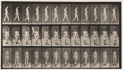 22. tábla. Séta, magas sarkú csizmával, 1872-1885 alkotó: Eadweard Muybridge