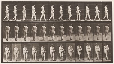 24. tábla. Séta, Magas sarkú cipővel alkotó: Eadweard Muybridge