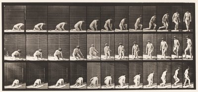255. tábla. Térdelésből és forgásból eredő alkotó: Eadweard Muybridge