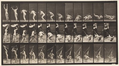 262. tábla. Kiszállás a függőágyból alkotó: Eadweard Muybridge