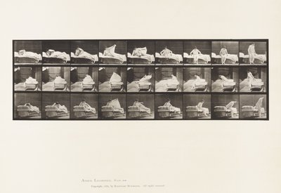 265. tányér. Kikelni az ágyból és felkészülni a térdre alkotó: Eadweard Muybridge