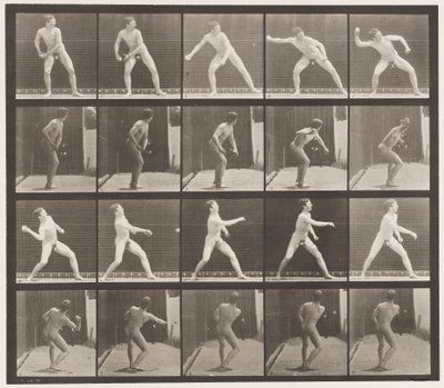 273. tányér. Baseball; Dobás alkotó: Eadweard Muybridge