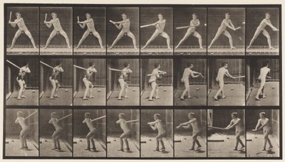 276. tányér. Baseball; Ütőkezelés alkotó: Eadweard Muybridge