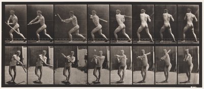 278. tányér. Base-ball; Ütőkezelés alkotó: Eadweard Muybridge