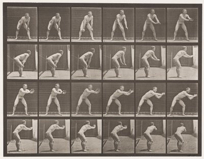 280-as tányér.Alaplabda; Fogás, 1885 alkotó: Eadweard Muybridge