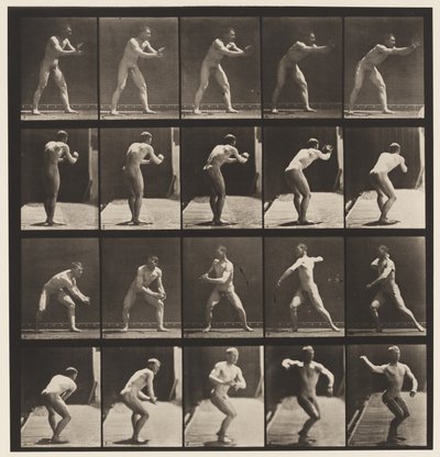282. tányér.Alaplabda; Fogás és dobás, 1885 alkotó: Eadweard Muybridge