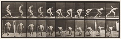 287. tányér. Baseball; Futás és labda felvétele alkotó: Eadweard Muybridge