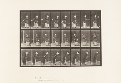 Tányér 297. Gyeptenisz alkotó: Eadweard Muybridge