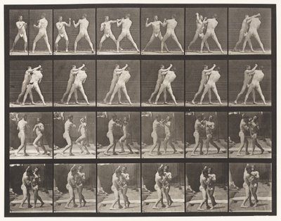 tábla 330. Ökölvívás; Cross-Counter (cipők) alkotó: Eadweard Muybridge