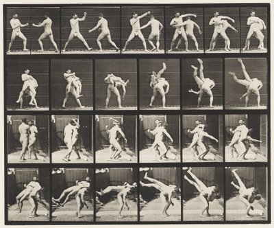 tábla 332. Ökölvívás; Fenék keresztben (cipők) alkotó: Eadweard Muybridge