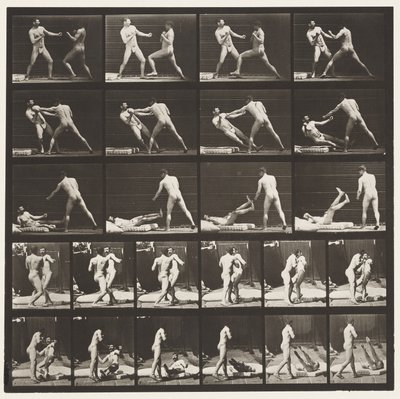 tábla 333. Ökölvívás; 53 Kopogás 52 Le (cipők) alkotó: Eadweard Muybridge