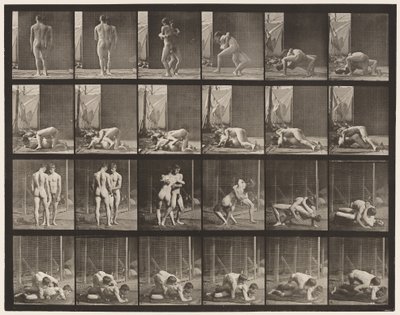 346. tábla. Birkózás, zár alkotó: Eadweard Muybridge