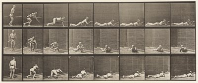 357. tábla. Hanyatt fekve és tüzelve alkotó: Eadweard Muybridge