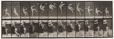 366-os tányér. Futás, kapcsolódás és rúgás alkotó: Eadweard Muybridge