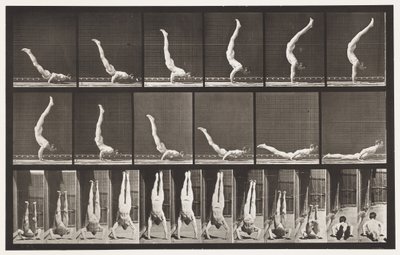 372. tábla. Acrobat, vízszintes nyomás felfelé alkotó: Eadweard Muybridge
