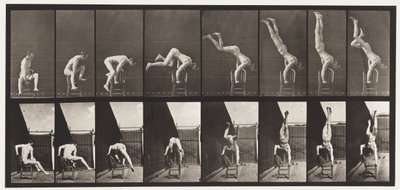 373. tábla. Acrobat, nyomja fel a székből alkotó: Eadweard Muybridge