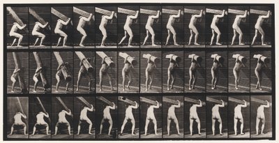 383. tábla. Rönk felemelése a vállon alkotó: Eadweard Muybridge
