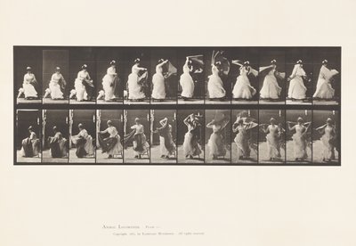 Tányér 424.WC; Felkelni a székről és felvenni a kendőt, 1885 alkotó: Eadweard Muybridge