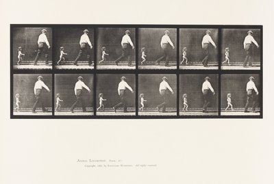 470. tábla. Gyermek 20N, Futás egy férfi után alkotó: Eadweard Muybridge