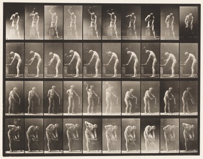 tábla 491. A, Hammering at Anvil; B, Kalapálás az üllőnél alkotó: Eadweard Muybridge