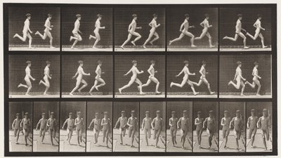69. tábla. Két modell fut, 1872-1885 alkotó: Eadweard Muybridge