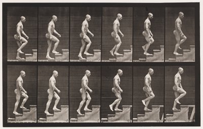 91. tábla. Felmenő lépcsők alkotó: Eadweard Muybridge