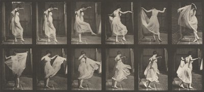 188-as táblaszám. Tánc (divatos) alkotó: Eadweard Muybridge