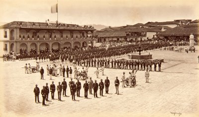 A művész fogadása, Quezaltenango, Guatemala alkotó: Eadweard Muybridge