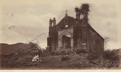A San Miguel templom romjai, Panama,1877 (fotó) alkotó: Eadweard Muybridge