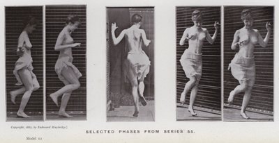 Mozgó emberalak: Válogatott fázisok az 55-ös sorozatból (f/w fotó) alkotó: Eadweard Muybridge