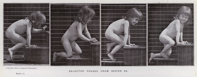 Mozgó emberalak: Válogatott fázisok a 86-os sorozatból (f/w fotó) alkotó: Eadweard Muybridge