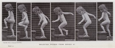 Mozgó emberalak: Válogatott fázisok a 87-es sorozatból (f/w fotó) alkotó: Eadweard Muybridge