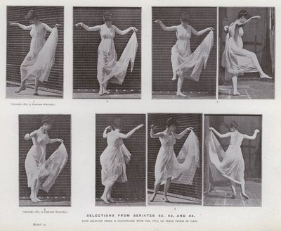 Az emberi alak mozgásban: Válogatás a 62., 63. és 64. sorozatból alkotó: Eadweard Muybridge