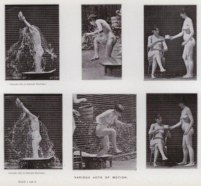 Mozgó emberalak: különféle mozgások (f/w fotó) alkotó: Eadweard Muybridge