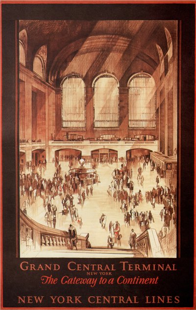 Grand Central Terminal, New York, 1927 alkotó: Earl Horter