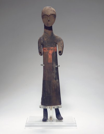 Egy kísérő faragott alakja, ie 475-221 alkotó: Eastern Zhou Dynasty Chinese School