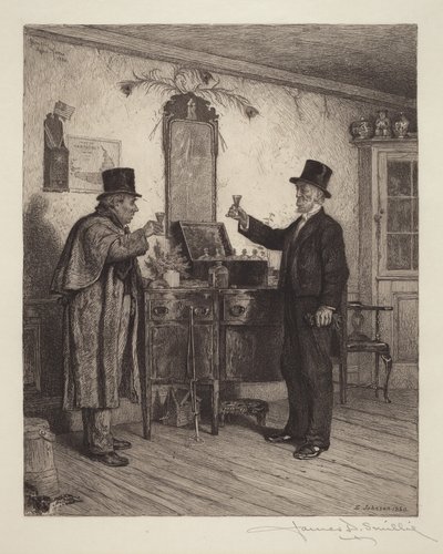 Egy pohár a földbirtokossal alkotó: Eastman Johnson