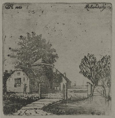 Kilátás Hekendorpra Hekendorp (cím az objektumon) alkotó: Eberhard Cornelis Rahms