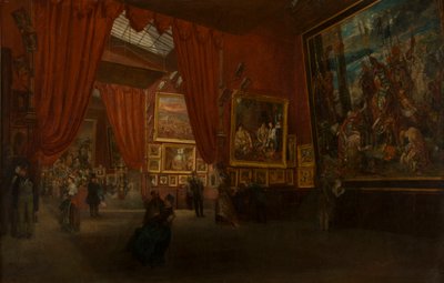 Eugène Delacroix munkáinak kiállítása a Martinet galériában, boulevard des..., 1864. alkotó: Ed. Albertini