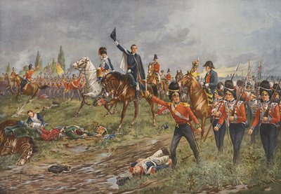 Az egész sor előre fog haladni! (színes litográfia) alkotó: Edgar Alfred (after) Holloway