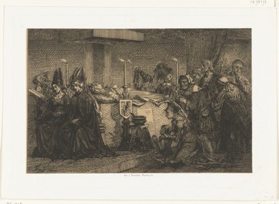 Burgundi Mária impozáns ágyán alkotó: Edgar Alfred Baes