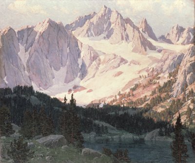 Tó a High Sierrában (olaj) alkotó: Edgar Alwin Payne