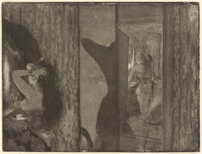 Színésznők az öltözőjükben alkotó: Edgar Degas