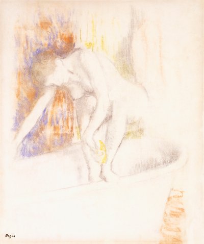 A fürdő után, 1890-1900 alkotó: Edgar Degas
