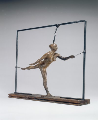 Arabesque a jobb láb fölött, bal kar elöl, c. 18851890. alkotó: Edgar Degas