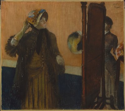 A kalaposnőnél alkotó: Edgar Degas