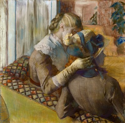 A Millinersnél, 1881. alkotó: Edgar Degas