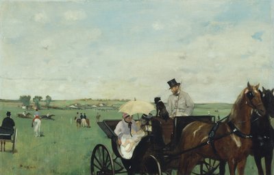 Versenyek a vidéken (Aux courses en province) alkotó: Edgar Degas