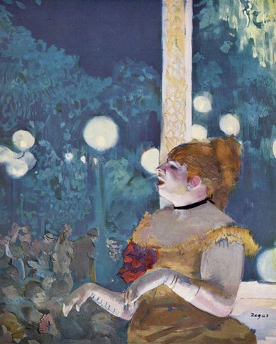 A Café-koncerten: La Chanson du chien alkotó: Edgar Degas